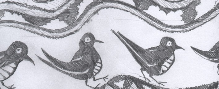 a wing a prey a song - sketches for animation project